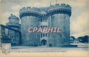 Old Postcard Alencon Les Tours du Chateau (XIV and XV Centuries)