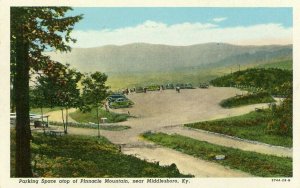 Postcard Parking Lot & View Point on Pinnacle Mountain near Middlesboro, KY.  R7