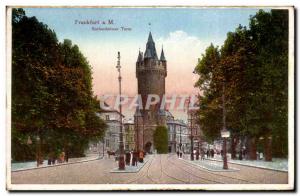 Old Postcard Fraknfurt a M Eschenheimer Turm