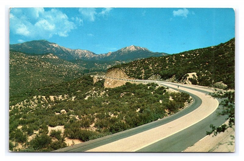 Hemet - Idyllwild Highway California Scenic View Postcard