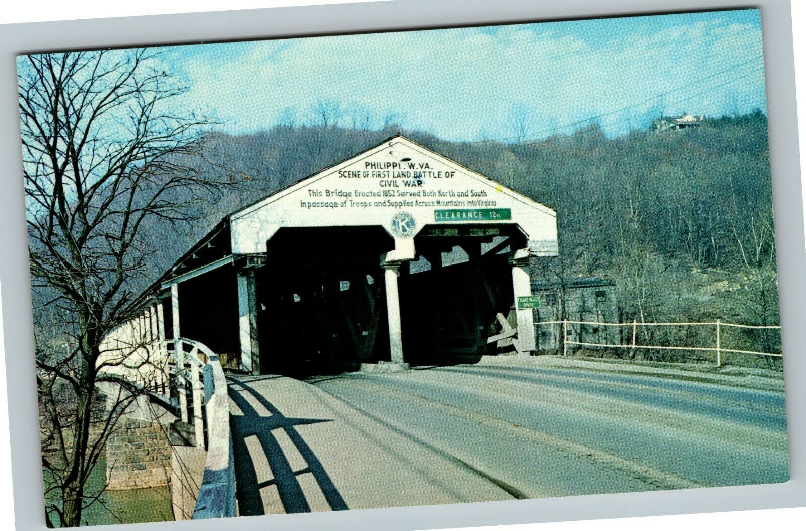 Philippi WV, Double Covered Bridge Civil War Site, Chrome West Virginia