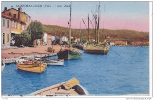 SAINT MANDRIER, France, 1900-1910's; Les Quais, Boats