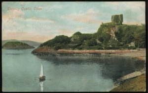 Dunolly Castle, Oban. Valentine's Series. 1912 Duns Scotland postmark