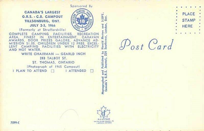 Canada, Ontario, Tillsonburg, G.R.S._C.B. Campout, Dexter Color No. 7599-C