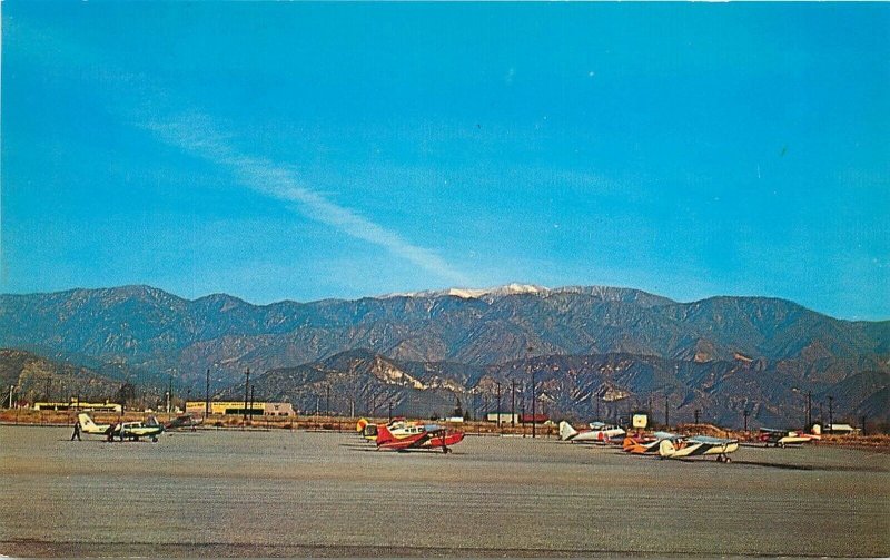 Postcard California Banning Municipal Airport 1950s Columbia H-2802 23-1590