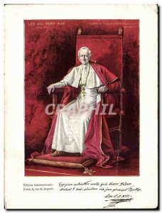 Old Postcard Pope Pope Leo XIII