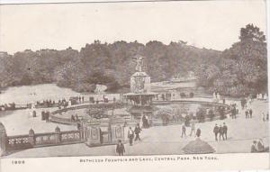 New York City Bethesda Fountain and Lake In Central Park