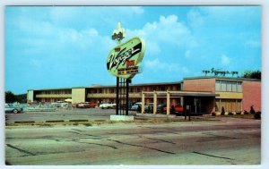 DECATUR, Illinois IL ~ Roadside Motel BARDING'S VOYAGER INN c1960s  Postcard