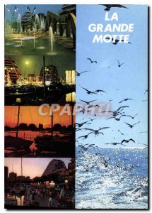 Modern Postcard La Grande-Motte the Summer night and day