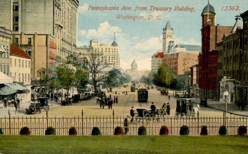 DC - Washington. Pennsylvania Ave from U.S. Treasury