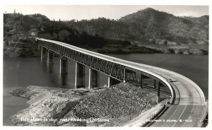 Vintage Postcard RPPC Pitt River Bridge Near Redding California Eastman's Studio