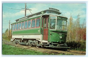 Seashore Trolley Museum Kennebunkport ME Maine Car 396 Postcard (BU5)