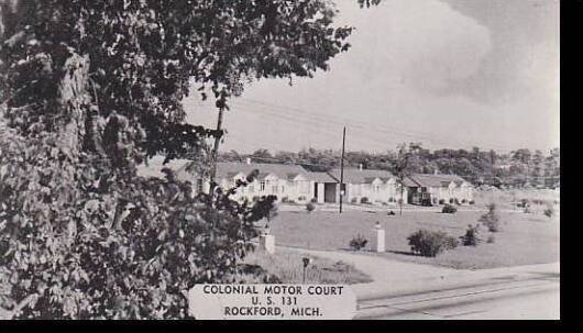 Michigan Rockford The Colonial Motor Courts Dexter Press Archives