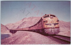 c1950s Huntington, OR Union Pacific Streamliner Train Portland Rose Railway A201