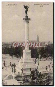 Bordeaux - Girondins Monument Old Postcard