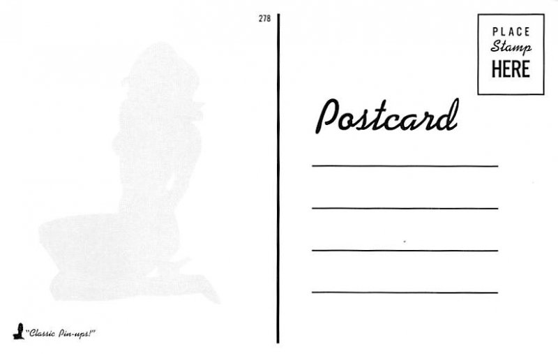 Risque Post Card Unused