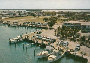 LP59  Marathon, Florida, FL, postcard, Aerial View, Davis 