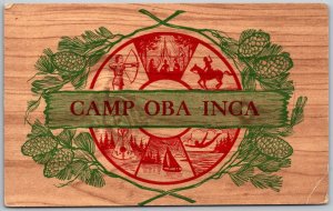 Granville Ohio 1940s Postcard Camp Oba Inca