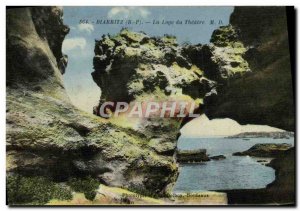 Old Postcard Biarritz La Loge Du Theater