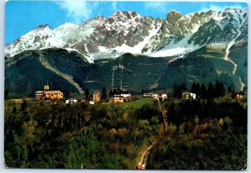Postcard - Hungerburg over Seegrube of Nordkette - Innsbruck, Austria