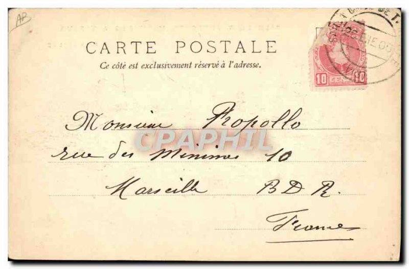 Postcard Old Ship Boat Italy Marseille