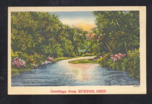 GREETINGS FROM HUDSON OHIO VINTAGE POSTCARD ROYALTON OH.