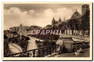 Angouleme Old Postcard The ramparts and the cathedral Desaix