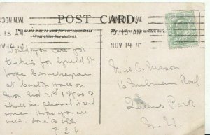 Genealogy Postcard - Mason - 16 Milman Road - Queens Park - London - Ref 4797A