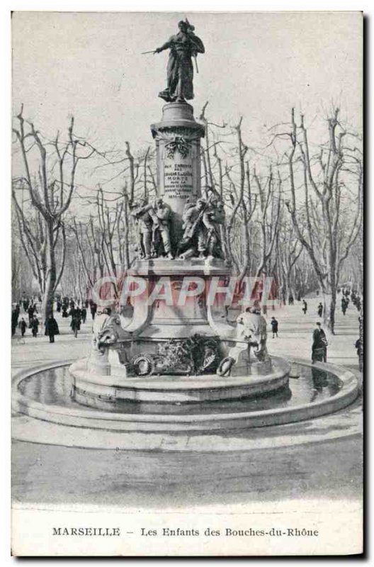 Old Postcard Marseille Bouches du Rhone Children