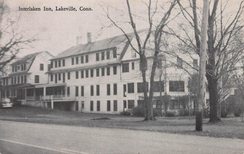 Interlaken Inn, Lakeville, Connecticut, Early Postcard, Used