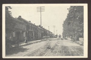 LINCOLN PENNSYLVANIA DOWNTOWN MAIN STREET SCENE VINTAGE POSTCARD 1907