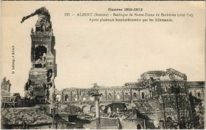 CPA Guerre Militaire ALBERT la Basilique de N.-D. de Brebieres (808346)