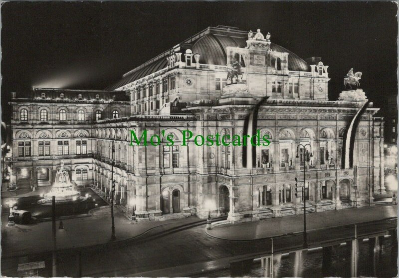 Austria Postcard - Wiener Staatsoper in Festbeleuchtung, Vienna  RR14212