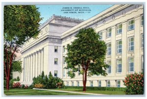 1947 James Angell Hall University Michigan Exterior Ann Arbor Michigan Postcard