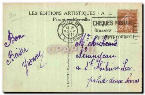 Old Postcard Paris La Conciergerie Boat Chocolate menier
