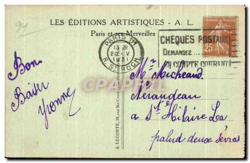 Old Postcard Paris La Conciergerie Boat Chocolate menier