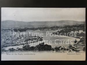 Northern Ireland LONDONDERRY View on the Foyle c1903 by Valentine 22664