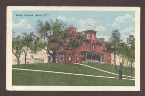 CLINTON IOWA MERCY HOSPITAL BUILDING 1921 VINTAGE POSTCARD IA.