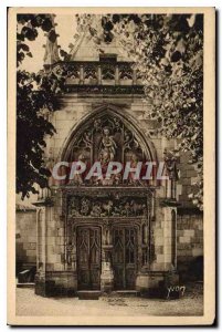 Old Postcard Chateaux of the Loire Chateau Amboise Gate Chapel St Hubert buil...