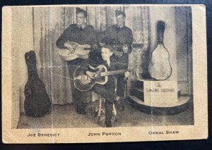 Mint Real Picture Postcard The singing Soldier Soldiers Joe Benedict John Purdon