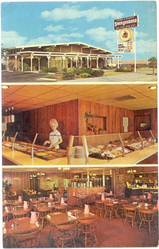 Horn O' Plenty Smorgasbord, 601 East Orangethorpe, Anaheim, CA,  Chrome