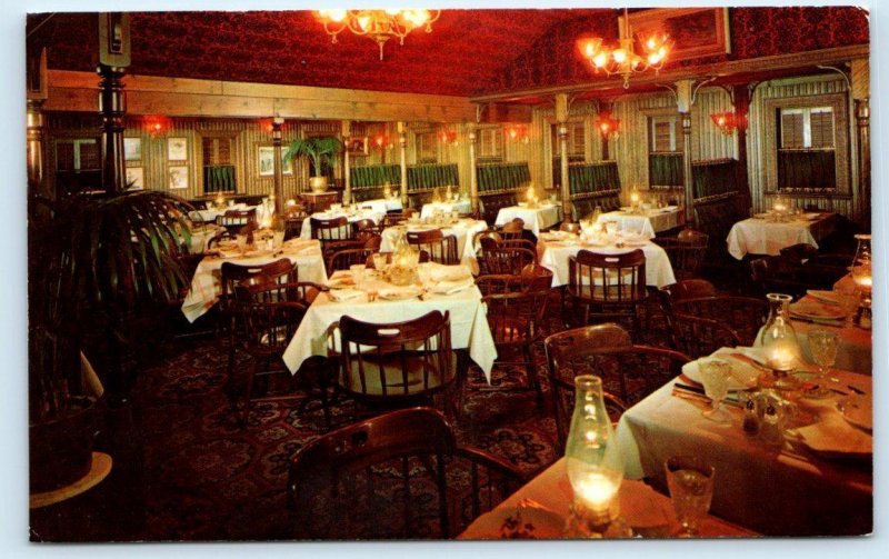 CONVENT STATION, NJ ~ ROD'S 1890'S RANCH HOUSE Dining Room c1960s  Postcard