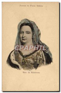 Old Postcard Madame de Maintenon