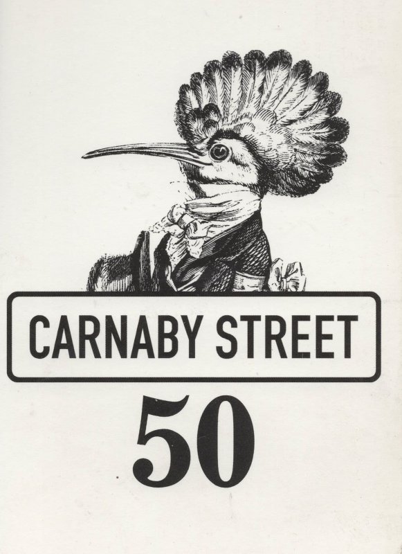 Carnaby Street London Fashion 50 Years Birthday Anniversary Postcard