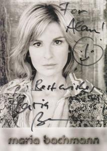 Maria Bachmann German Actress Hand Signed Photo