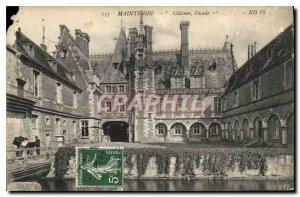 Postcard Old Maintenon Chateau Facade Sud