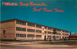 TX, Fort Hood, Texas, Barracks, Curteichp No. P21651