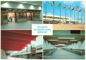 ATLANTA GEORGIA GA~ATLANTA INTERNATIONAL AIRPORT~MULTI IMAGE POSTCARD