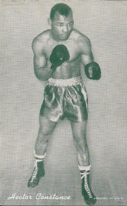 Hector Constance, Pro Boxer 1950's, Sports, Boxing, ARCADE CARD Green Tone