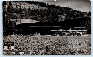 RPPC NEWBURY. NH New Hampshire ~ The LODGE at MT. SUNAPEE c1940s Postcard